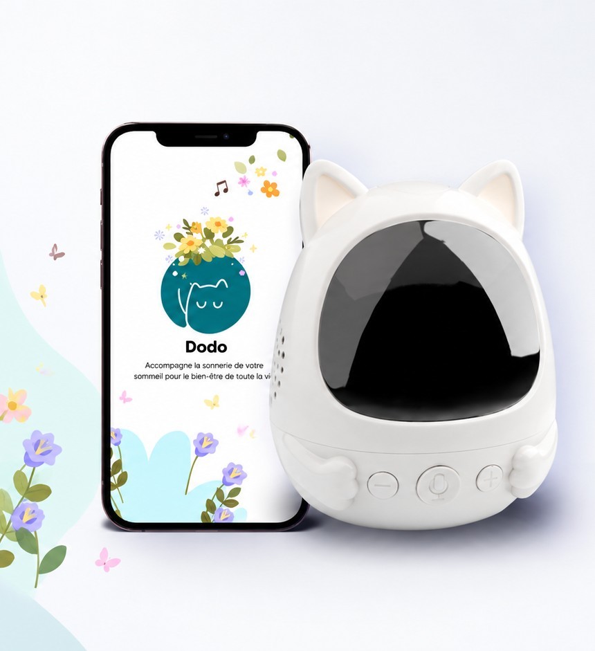 Dodo, the cat-shaped sleep assistant, and its companion app
